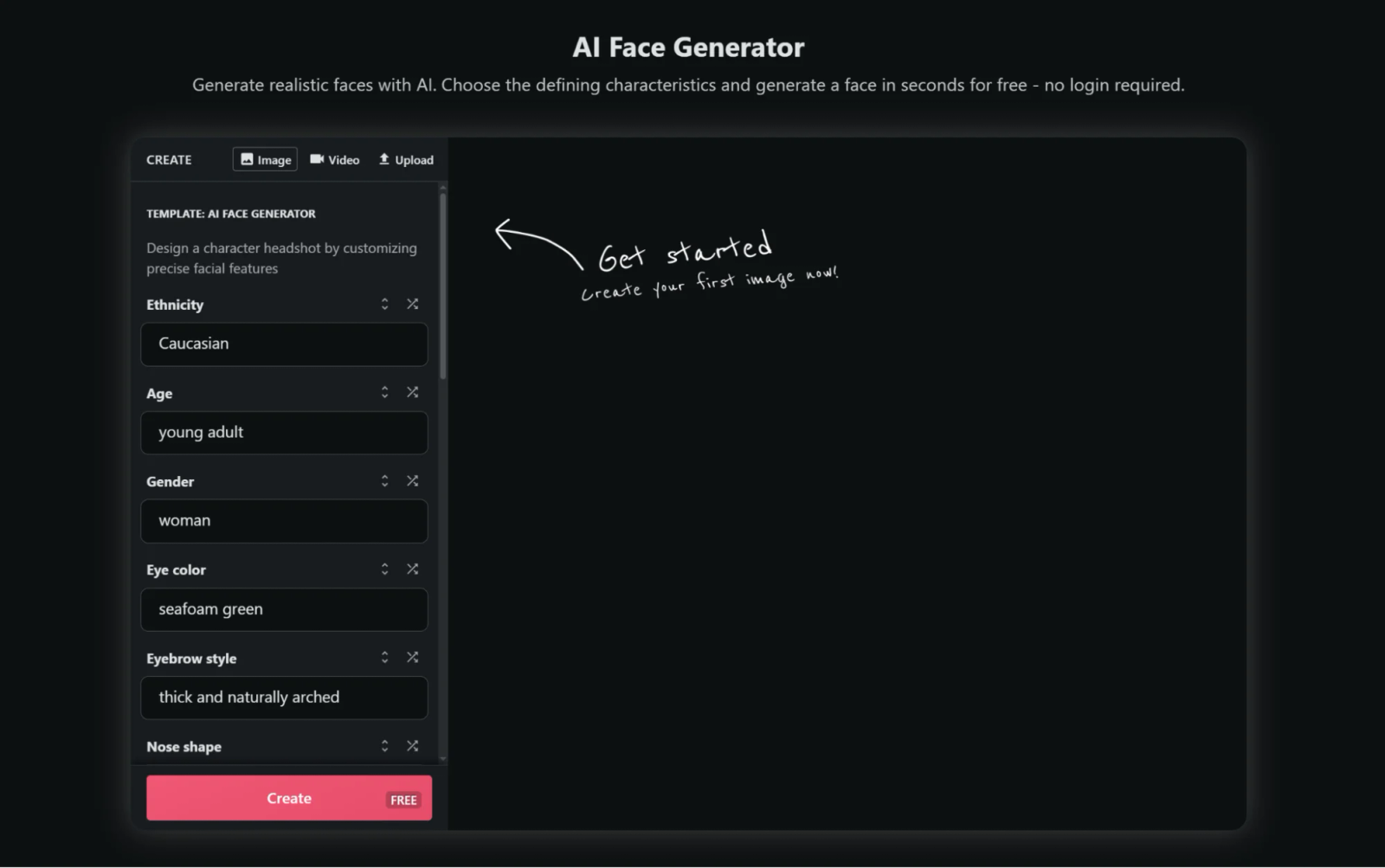 advanced ai face generator