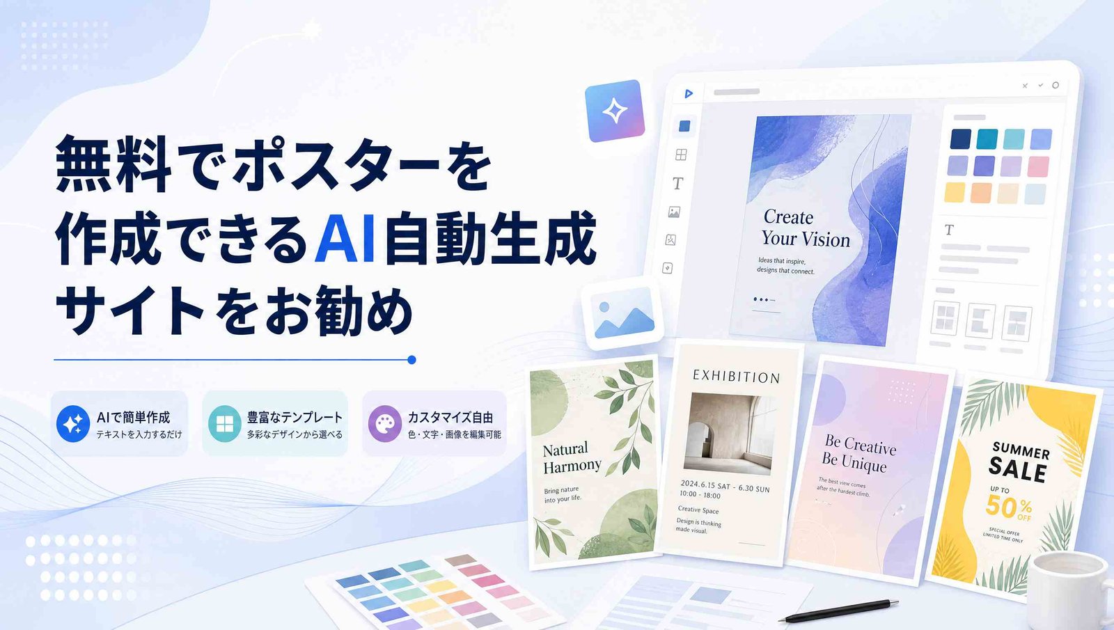 【 2026】無料でポスターを作成できるAI自動生成サイト7選
