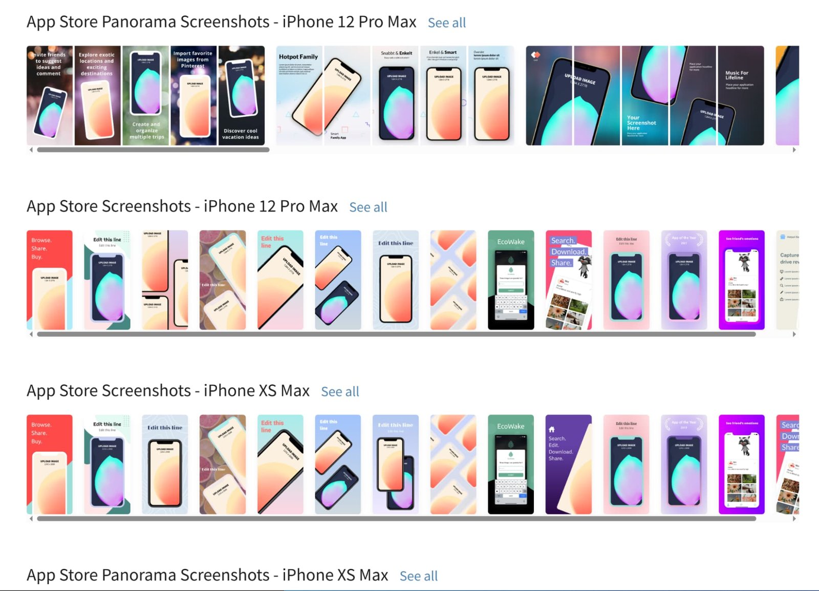 contenuto dell'app
