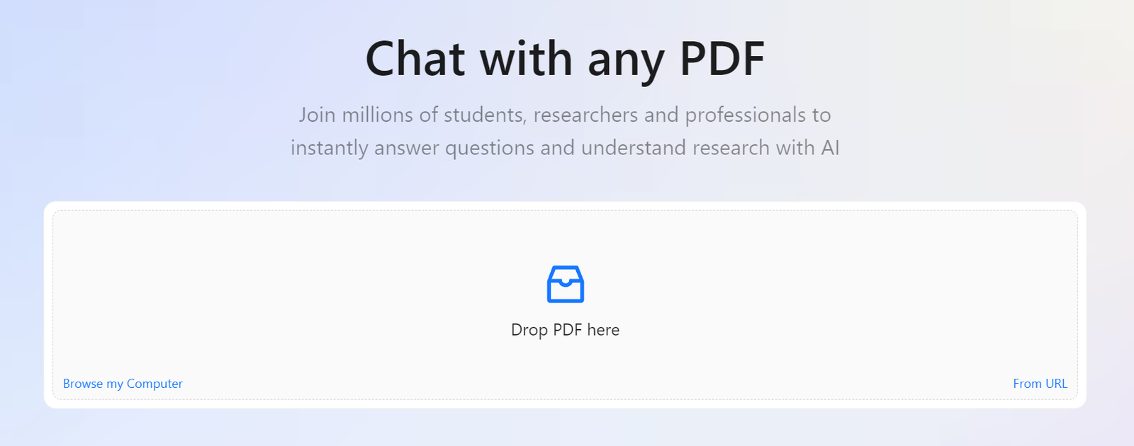 Resumidor de PDF ChatPDF