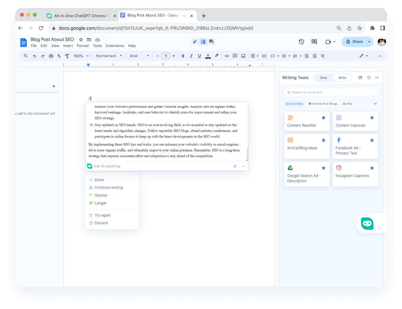 Spraw, aby Google Docs były <span class="text-[#00D3B6]">lepszą alternatywą dla Notion AI</span>