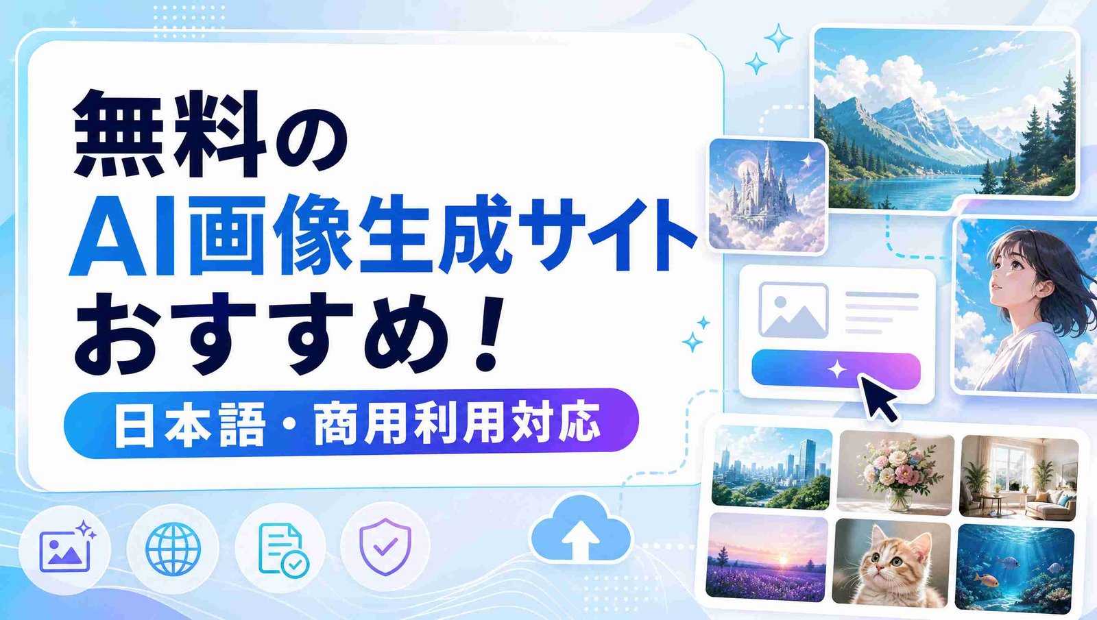【2026最新】無料のAI画像生成サイトおすすめ8選！日本語・商用利用対応