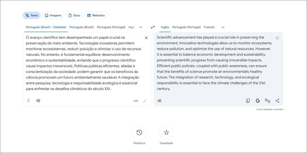 Tradutor IA Google