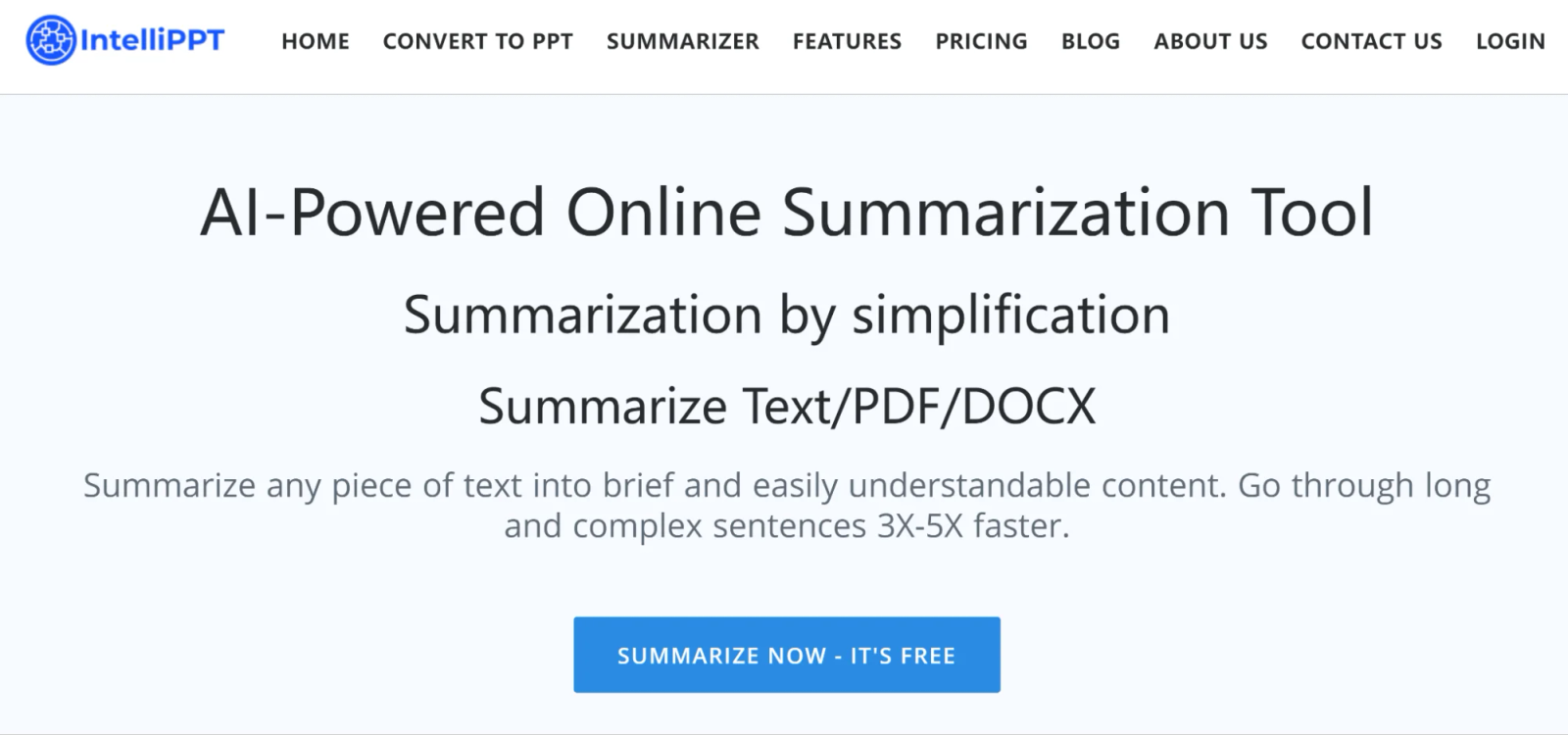 Resumidor de PDF IntelliPPT