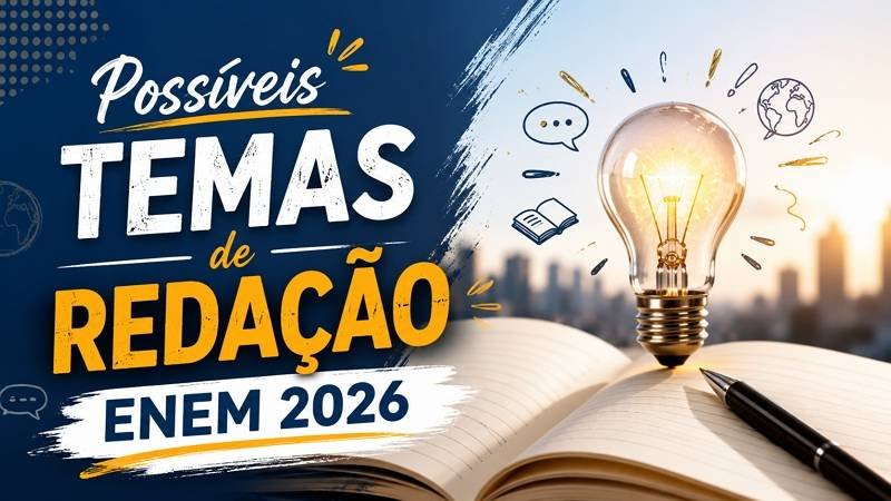 Possíveis temas de redação ENEM 2026